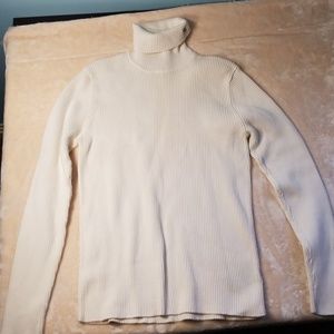Cream turtleneck sweater